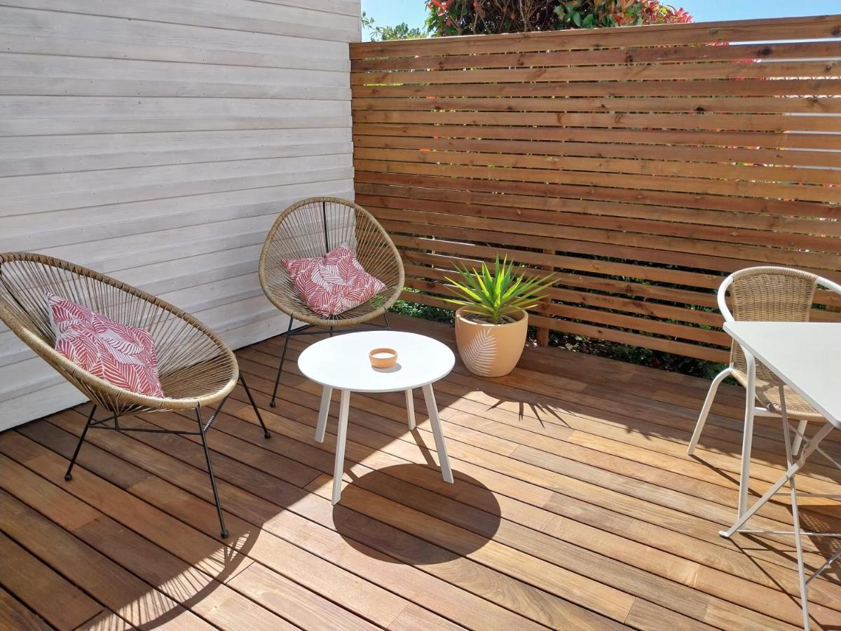 Studio Cocon Enea Bidart, Terrasse Et Parking Extérieur photo